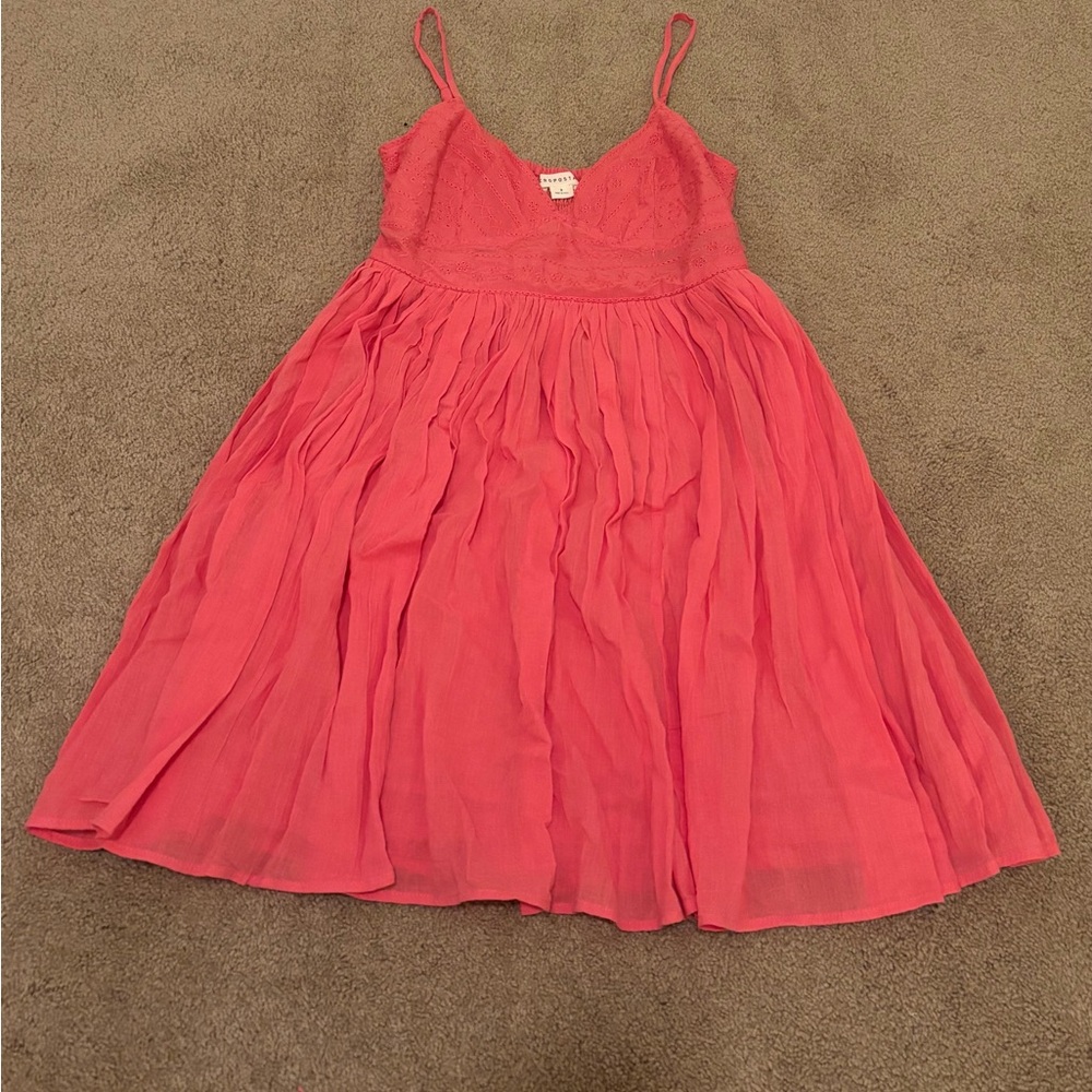 Aeropostale Pink Ruffled Tiered Sundress